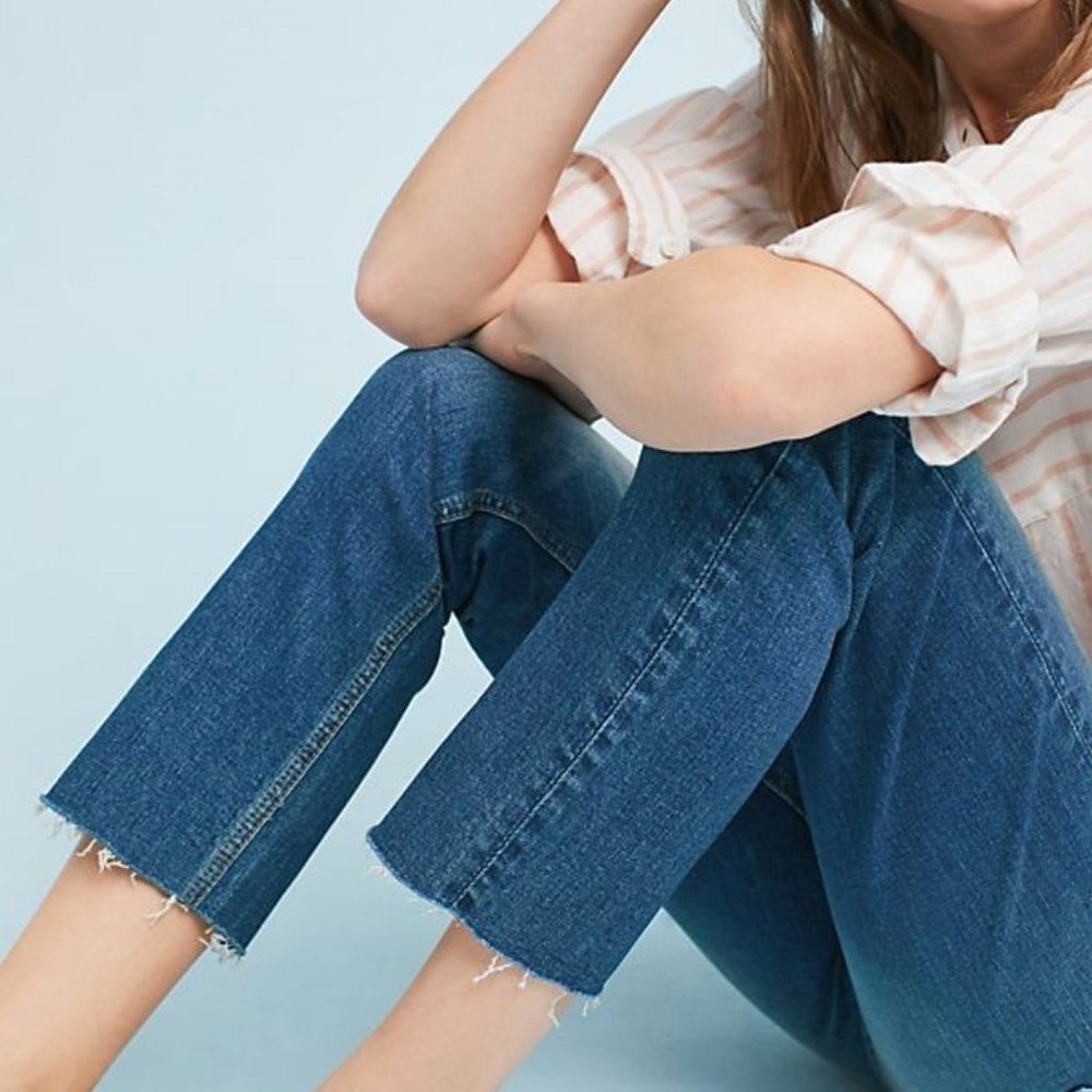 Pilcro Mid-Rise Slim Straight Jeans